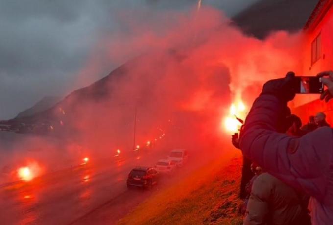 Υποδοχή… ηρωών για τους θριαμβευτές της Κλάκσβικ στα Νησιά Φερόε (vid)