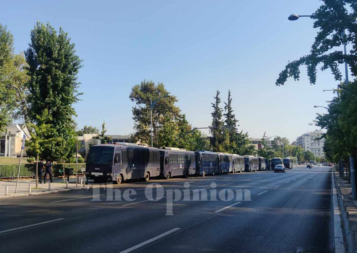 Θεσσαλονίκη: Ισχυρή η αστυνομική παρουσία στο κέντρο ενόψει της ομιλίας Μητσοτάκη στη ΔΕΘ (ΦΩΤΟ)