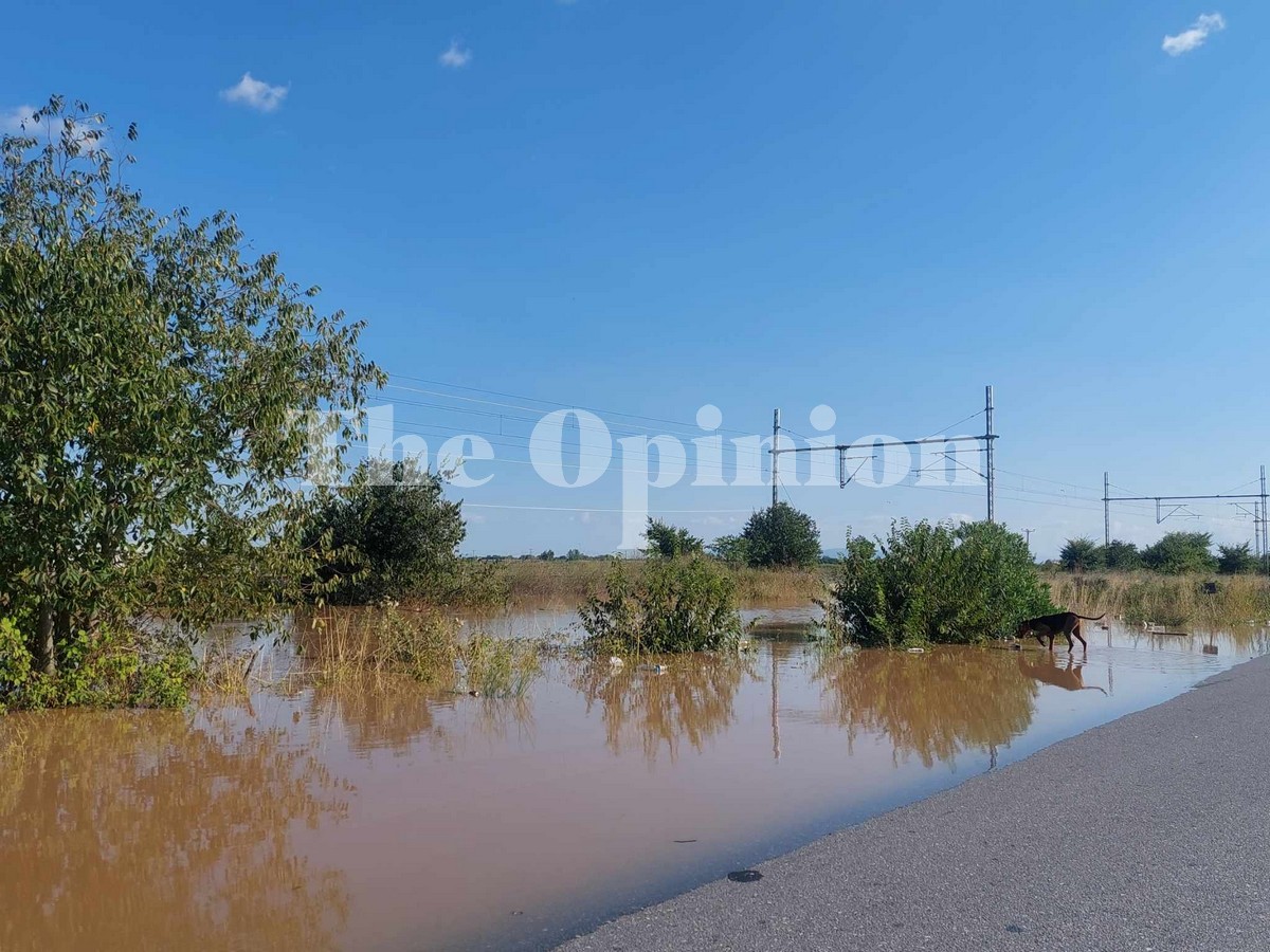 Λάρισα: Εγκλωβισμένος άντρας σε χωράφι – Έφτασε στην Π.Ε.Ο Αθηνών – Θεσσαλονίκης το νερό (ΦΩΤΟ+ VIDEO)