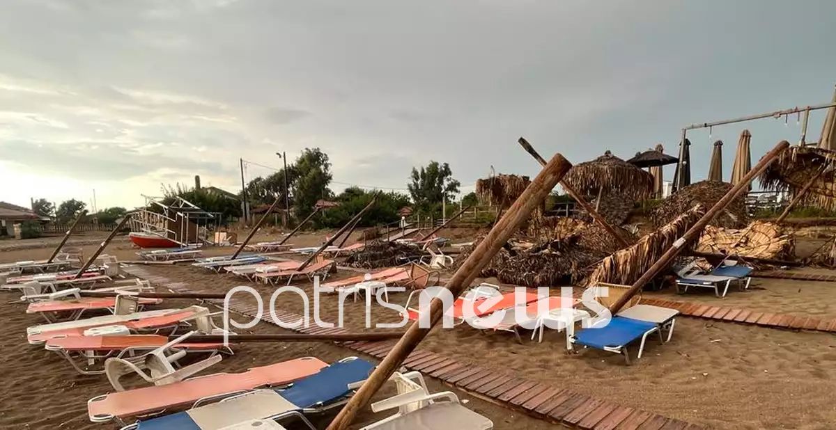 Κακοκαιρία «Daniel»: Καταστράφηκε παραλία στο Επιτάλιο Ηλείας (ΦΩΤΟ)