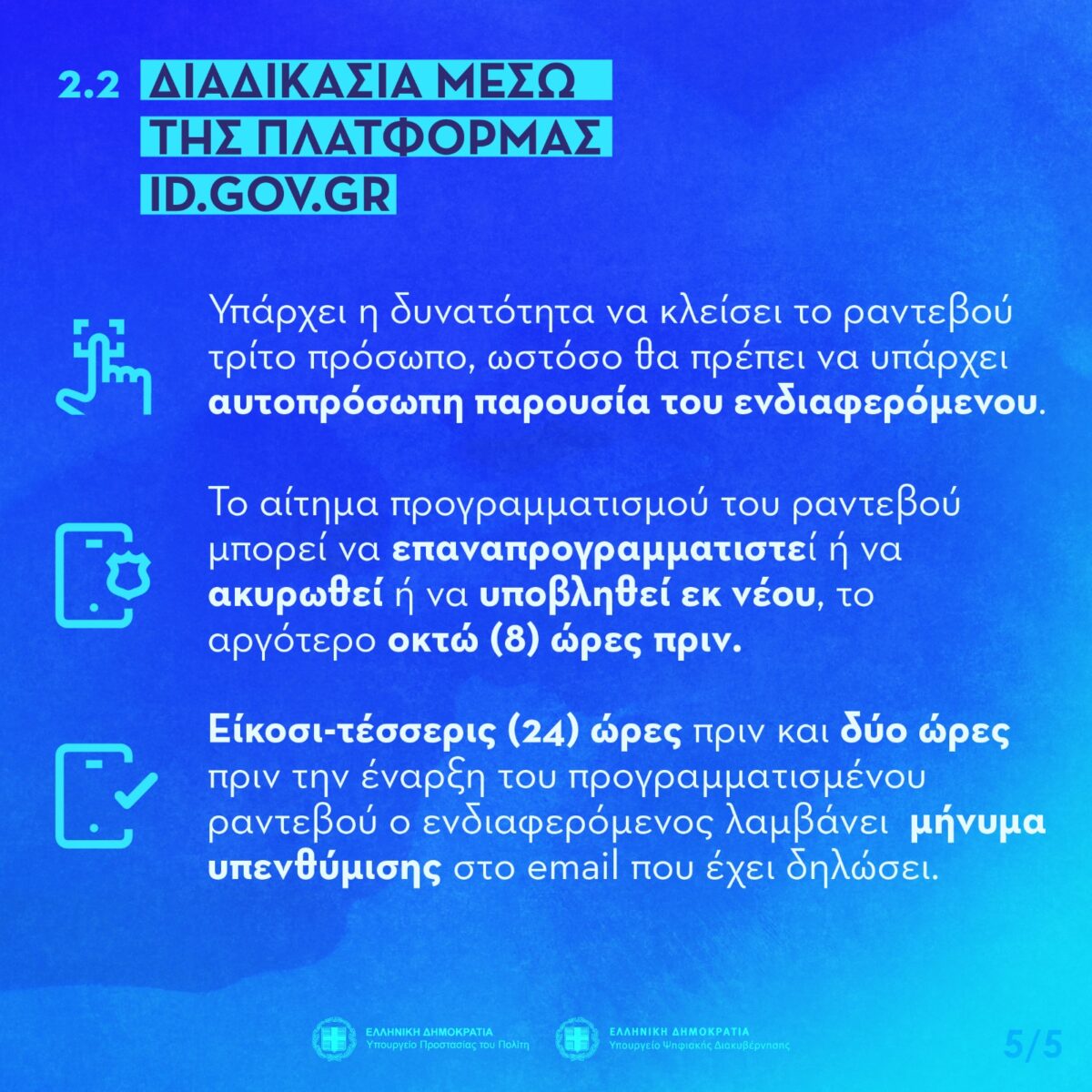 Νέες ταυτότητες: 46.000 ραντεβού από το πρωί της Δευτέρας