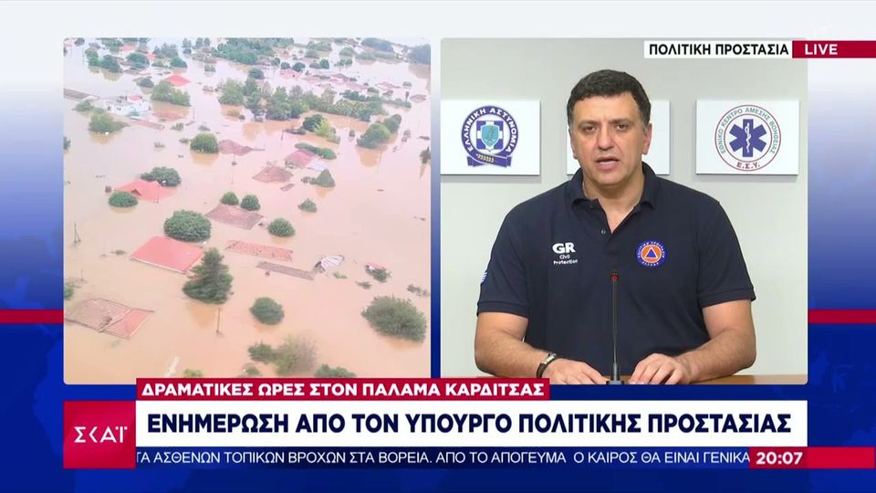 Kικίλιας: Σπίτι-σπίτι θα συνεχίσουν οι απεγκλωβισμοί – Διάσωση από αέρος δεκάδων εγκλωβισμένων (VIDEO)