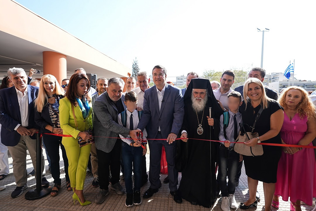 Στον αγιασμό και τα εγκαίνια του 24ου Δημοτικού Σχολείου Ευόσμου ο Απόστολος Τζιτζικώστας (ΦΩΤΟ)