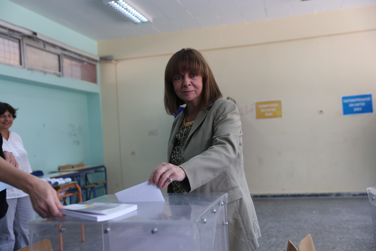 Ψήφισε η Κατερίνα Σακελλαροπούλου (ΦΩΤΟ+VIDEO)
