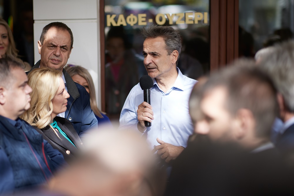 Μητσοτάκης από Κερατέα: «Δεν κάνουμε περιοδείες μόνο στην προεκλογική περίοδο»