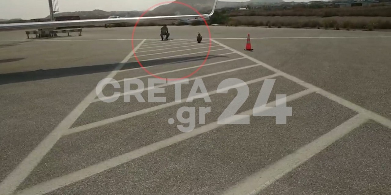 Γύπας… σταμάτησε στο αεροδρόμιο του Ηρακλείου για να ξεκουραστεί (VIDEO)