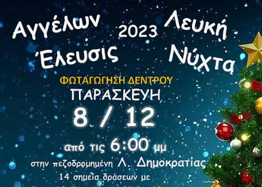 «Λευκή Νύχτα» στον Δ. Ωραιοκάστρου: Με παιχνίδια και δράσεις η φωταγώγηση των χριστουγεννιάτικων δέντρων