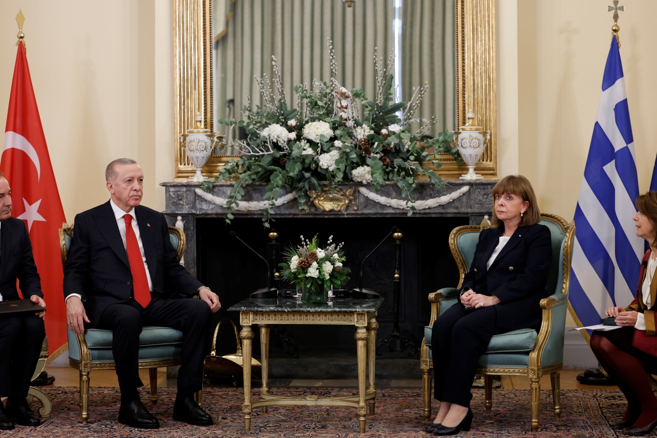 Συνάντηση Σακελλαροπούλου – Ερντογάν: Κοινός στόχος η βελτίωση των ελληνοτουρκικών σχέσεων