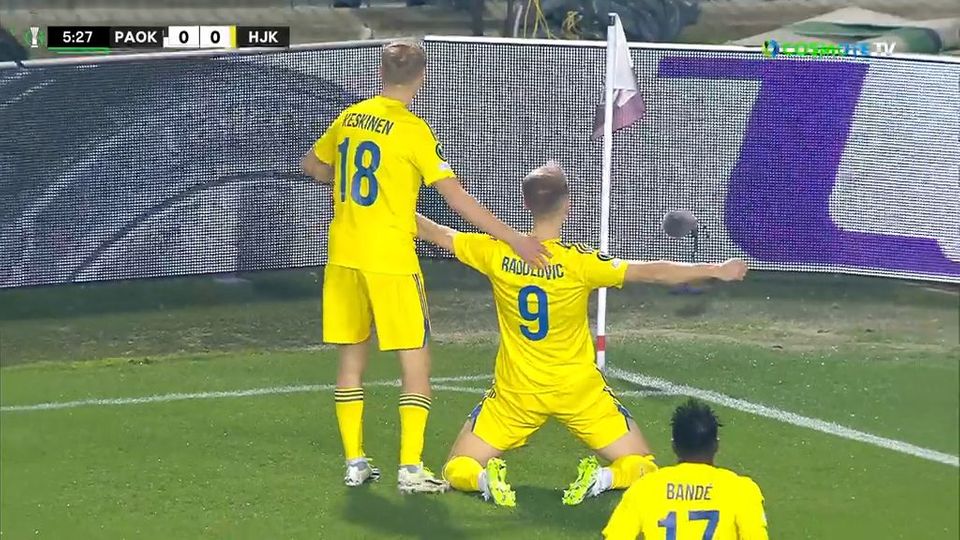 Το 0-1 της Ελσίνκι με τον Ραντούλοβιτς (vid)