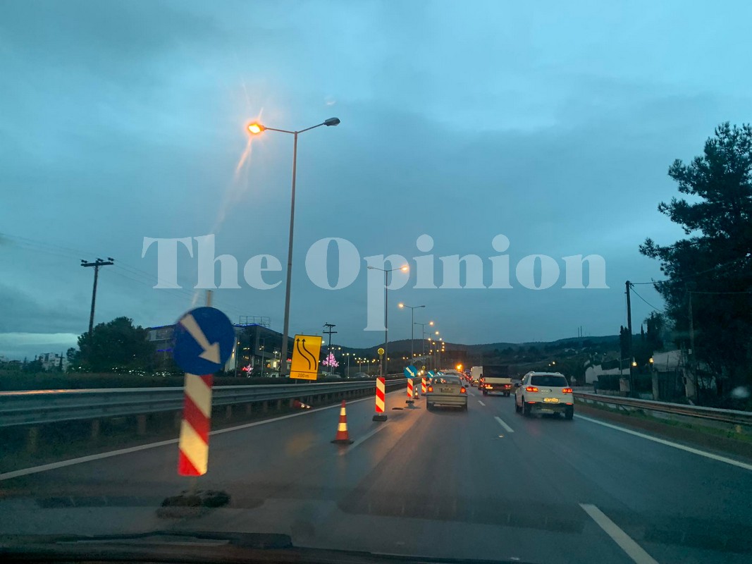 Νυχτερινές εργασίες διαγράμμισης στην Περιφερειακή Οδό Θεσσαλονίκης