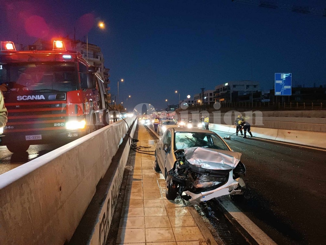 Θεσσαλονίκη: Μετωπική στον Περιφερειακό – Στο νοσοκομείο δύο άτομα (ΦΩΤΟ)