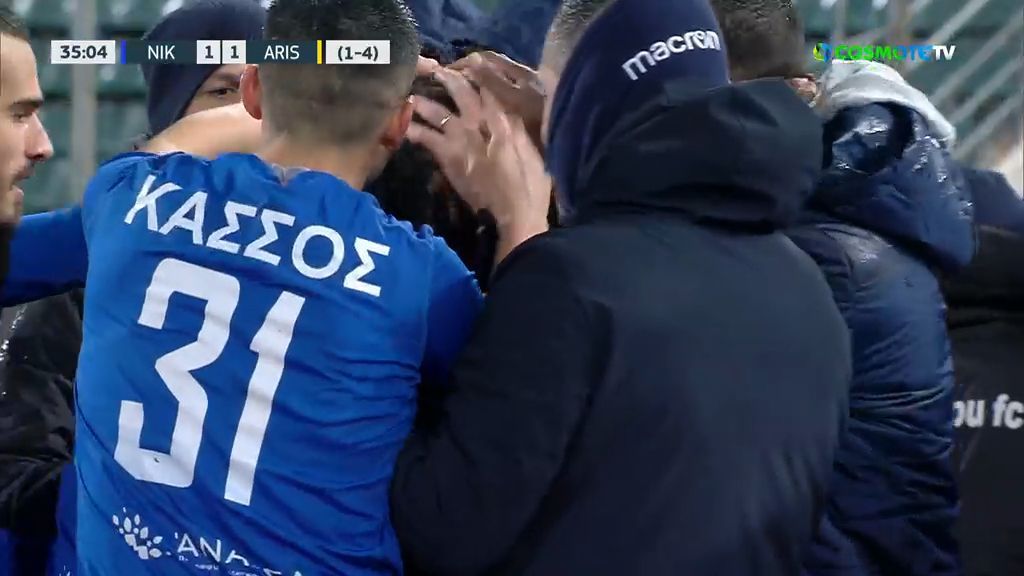 Νίκη Βόλου-Άρης: Άμεση ισοφάριση με τον Κάσσο και συγκινητική αφιέρωση στον Κυριακίδη (video)