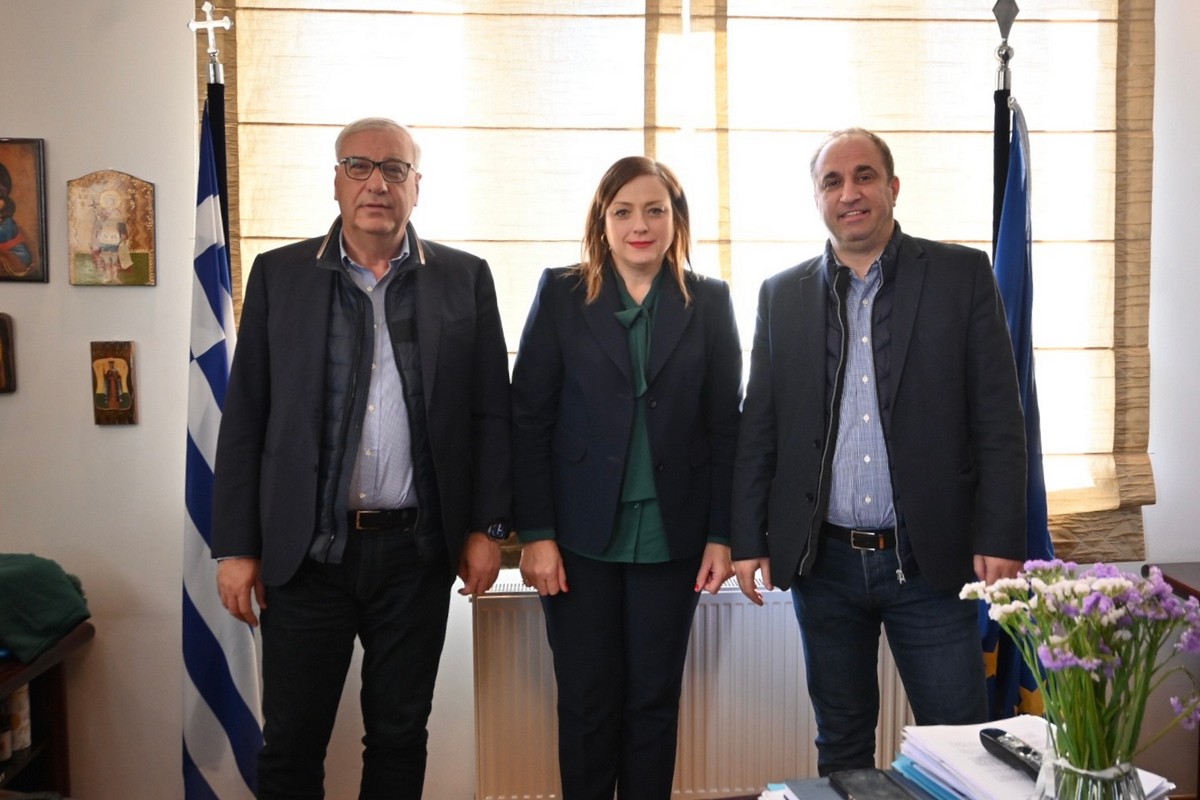 Συνάντηση Μπισμπινά – Σταυριανουδάκη στο Δημαρχείο του δήμου Δέλτα