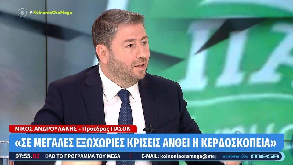 Ανδρουλάκης: Στις ευρωεκλογές θέλουμε να είμαστε ισχυρή αντιπολίτευση (VIDEO)