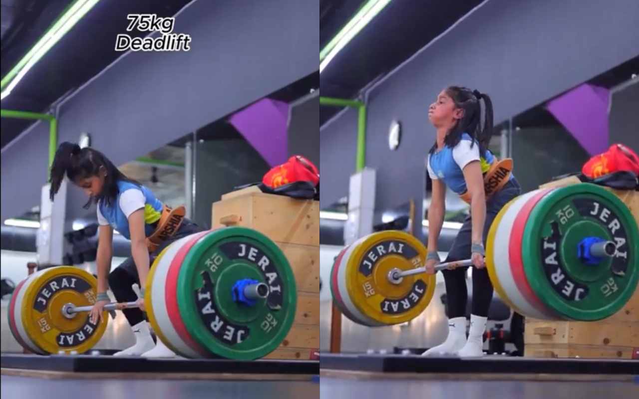 Viral η 9χρονη που σηκώνει τρεις φορές το σωματικό της βάρος (VIDEO)