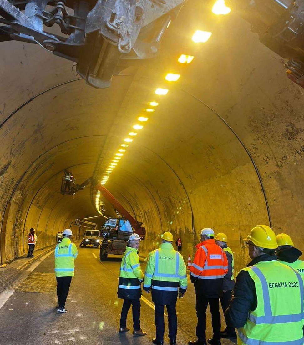 Εγνατία Οδός: Παράταση κυκλοφοριακών ρυθμίσεων στη σήραγγα Μαλακάσι Α’
