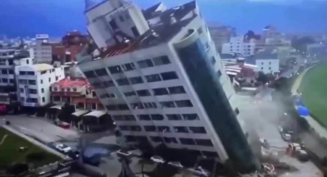 Ισχυρός σεισμός πάνω από 7 Ρίχτερ στην Ταϊβάν – Κατέρρευσαν δύο κτήρια (VIDEO)