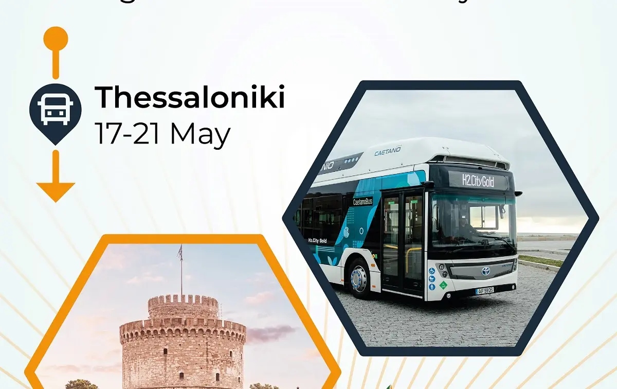 Θεσσαλονίκη: Επίδειξη αστικού λεωφορείου υδρογόνου στο ΑΠΘ