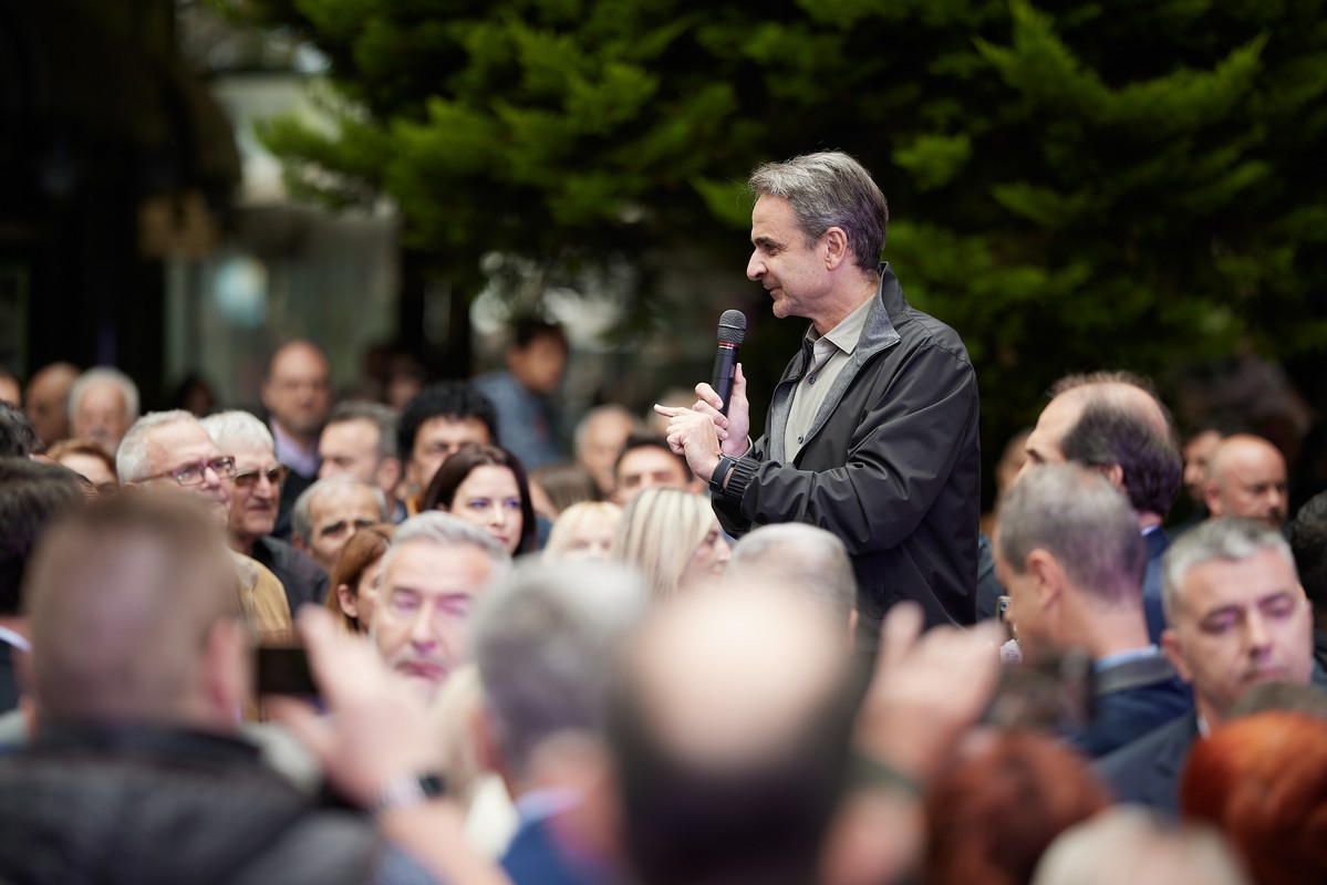 Μητσοτάκης από Γιαννιτσά: Η αποχή ο μεγάλος κίνδυνος για τις ευρωεκλογές – Η ΝΔ κυρίαρχη πολιτική δύναμη (ΦΩΤΟ)