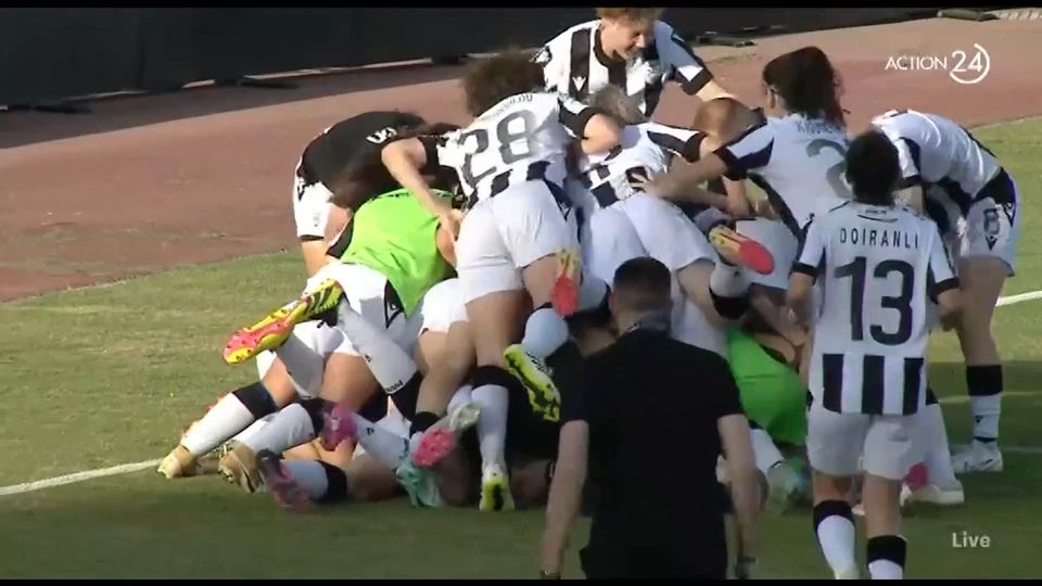 Γυναικείο ποδόσφαιρο: Νταμπλούχος ο ΠΑΟΚ (VIDEO)