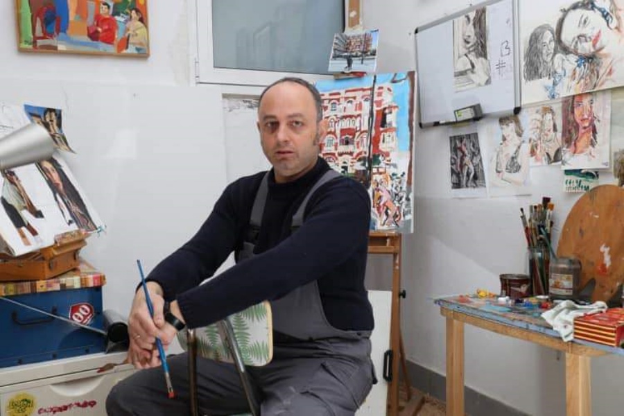 Εγκαίνια έκθεσης ζωγραφικής του Δημήτρη Παππού στην Chalkos Gallery