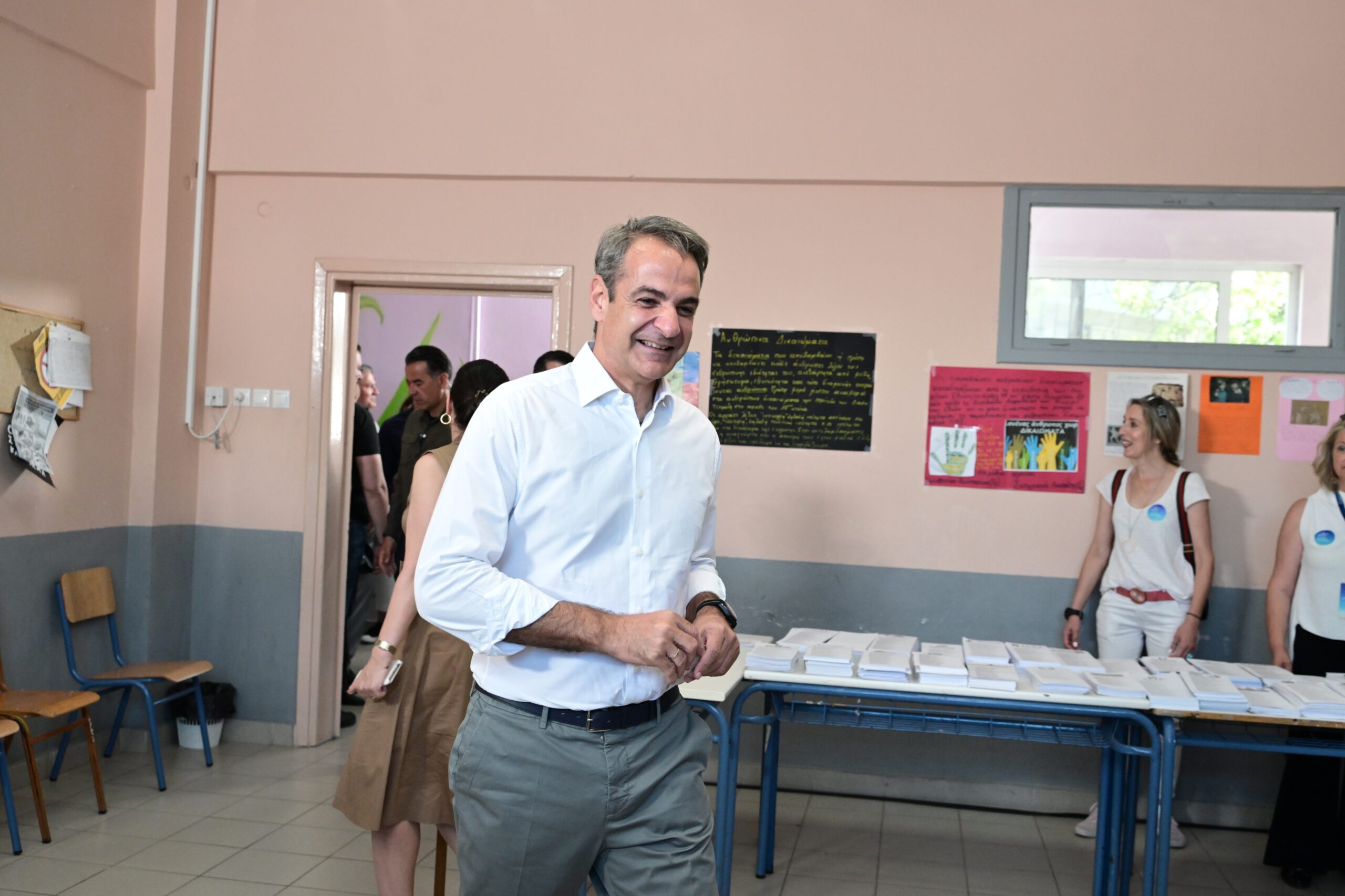 Ευρωεκλογές: Ψήφισε o Κυριάκος Μητσοτάκης – «Ψηφίζουμε για μια ισχυρή Ελλάδα» (VIDEO)