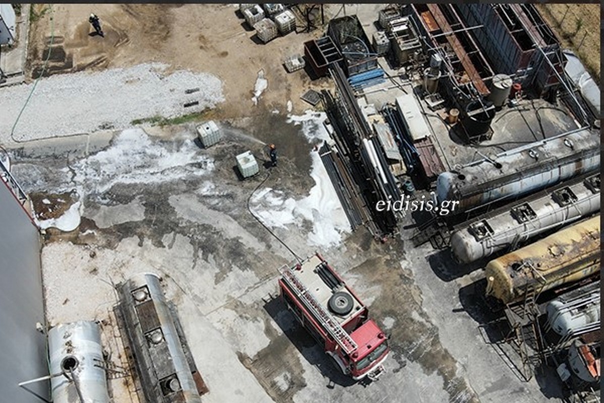 Φωτιά σε βιομηχανία έξω από την βιομηχανική περιοχή του Κιλκίς (VIDEO)
