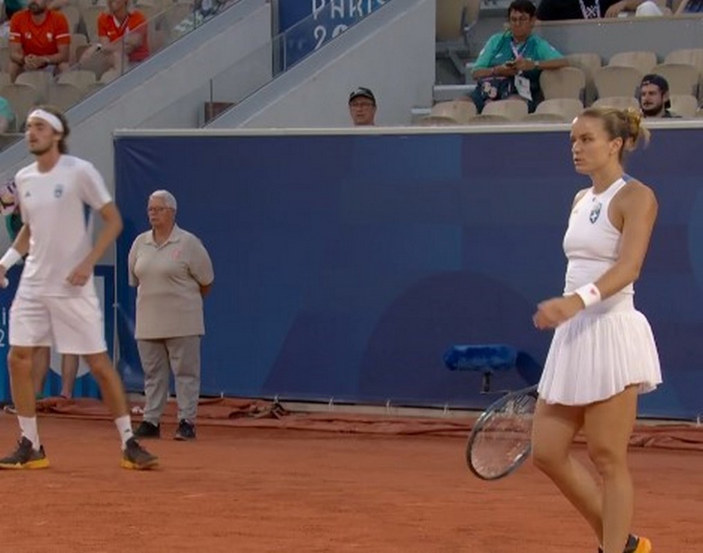 Σάκκαρη/Τσιτσιπάς: Δεν τα κατάφεραν στο μεικτό (VIDEO)