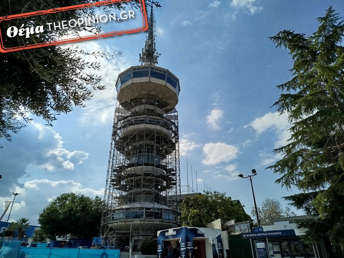 ΔΕΘ: Σκαλωσιές στον Πύργο του ΟΤΕ (ΦΩΤΟ)