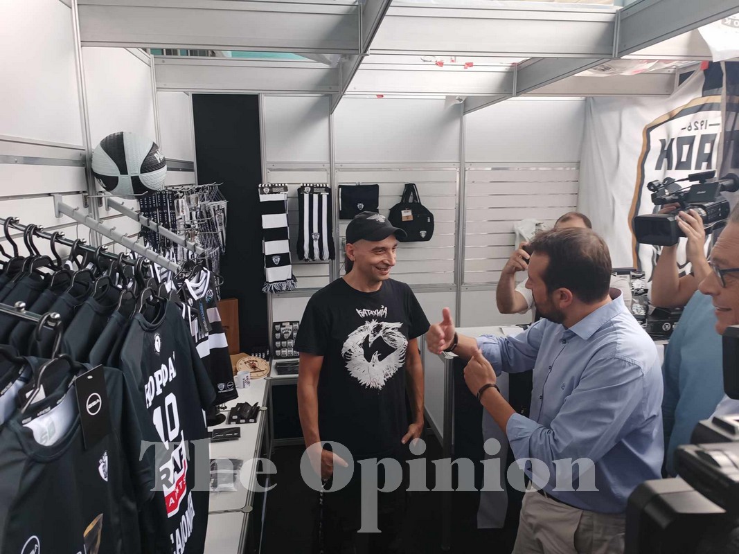Στο περίπτερο του ΠΑΟΚ στην 88η ΔΕΘ ο Νίκος Παππάς (ΦΩΤΟ)
