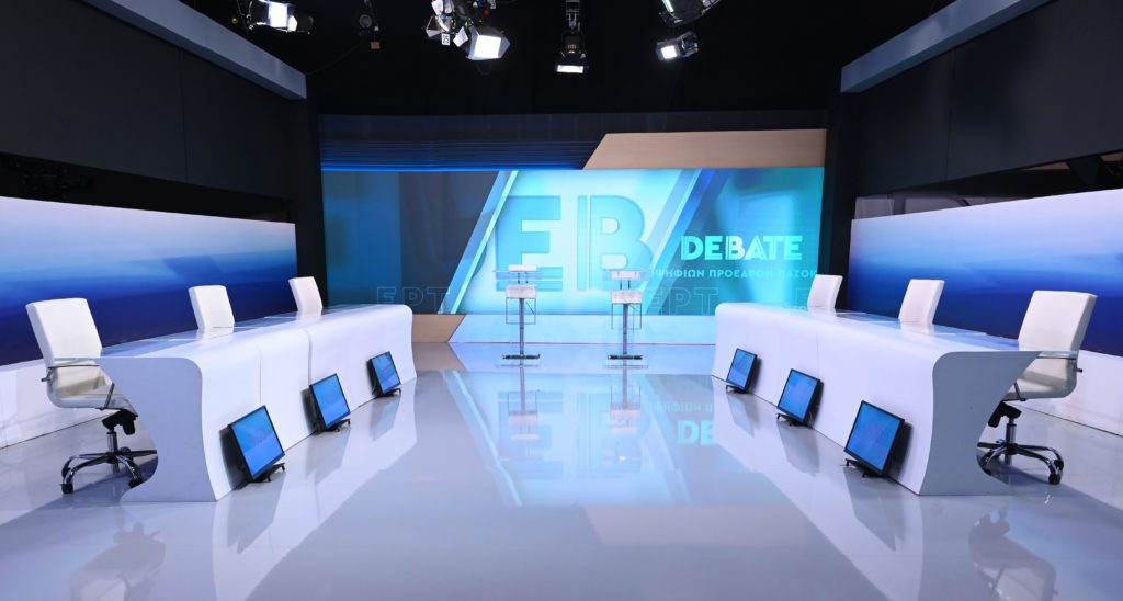 Έτοιμο το στούντιο για το debate του ΠΑΣΟΚ (ΦΩΤΟ)