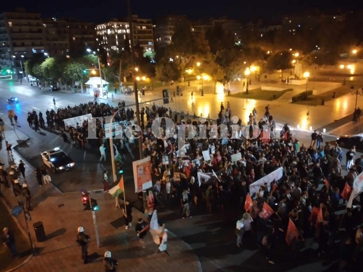 Θεσσαλονίκη: Πορεία διαμαρτυρίας για τις εξελίξεις στη Μέση Ανατολή (ΦΩΤΟ+VIDEO)