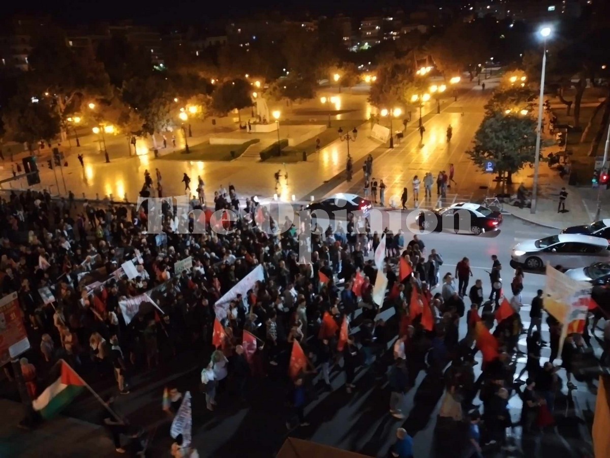 Θεσσαλονίκη: Πορεία διαμαρτυρίας για τις εξελίξεις στη Μέση Ανατολή (ΦΩΤΟ+VIDEO)