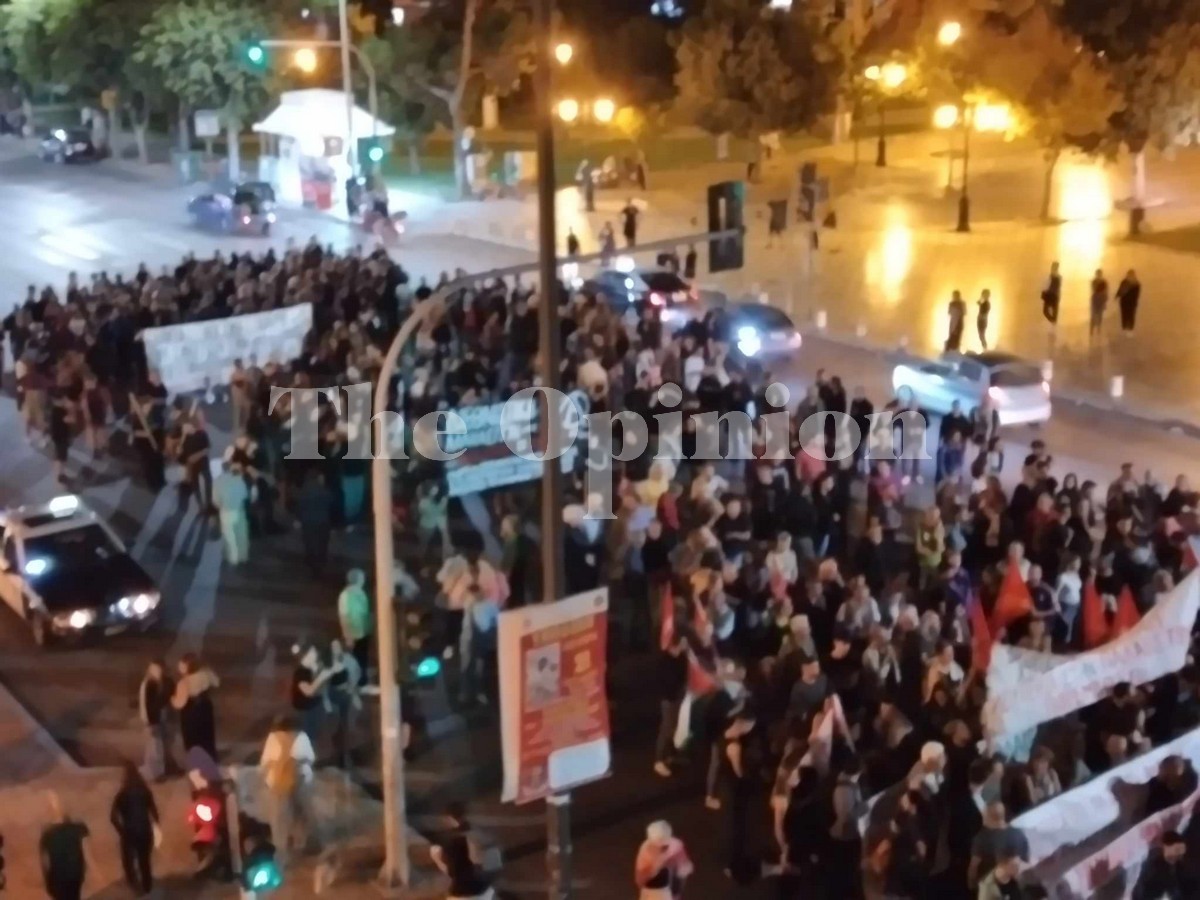 Θεσσαλονίκη: Πορεία διαμαρτυρίας για τις εξελίξεις στη Μέση Ανατολή (ΦΩΤΟ+VIDEO)