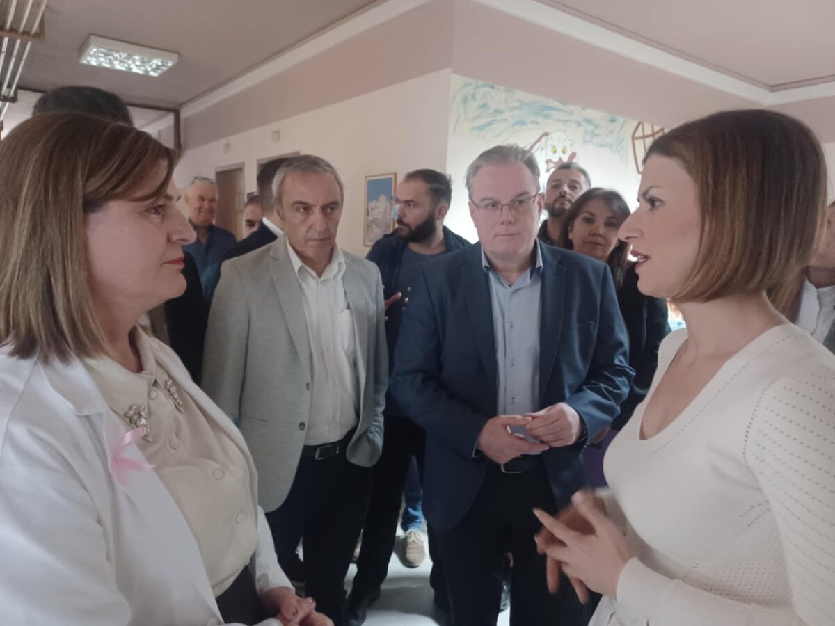 Στο Κέντρο Υγείας Κουφαλίων η Ειρήνη Αγαπηδάκη (ΦΩΤΟ)