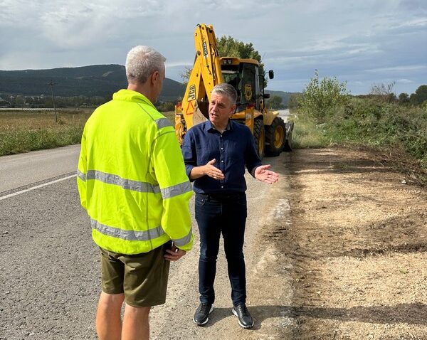 Αυτοψία Γιουτίκα στις εργασίες συντήρησης και καθαρισμού της παλαιάς Ε.Ο. Θεσσαλονίκης – Καβάλας (ΦΩΤΟ)