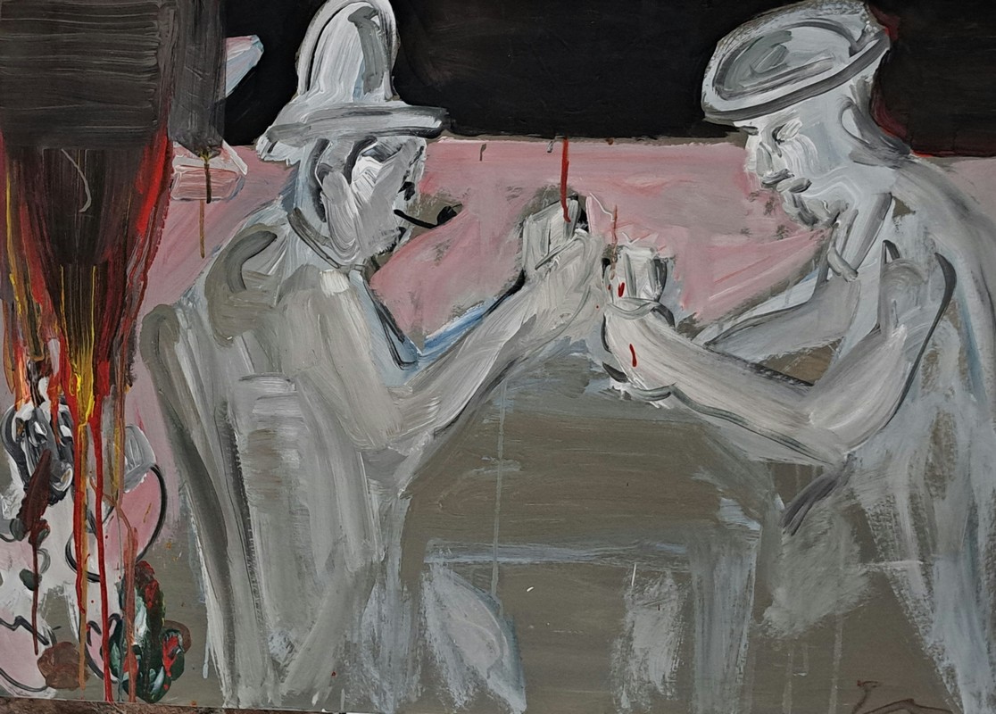 Εγκαίνια έκθεσης ζωγραφικής του Στέλιου Σκούλου στην Chalkos Gallery (ΦΩΤΟ)