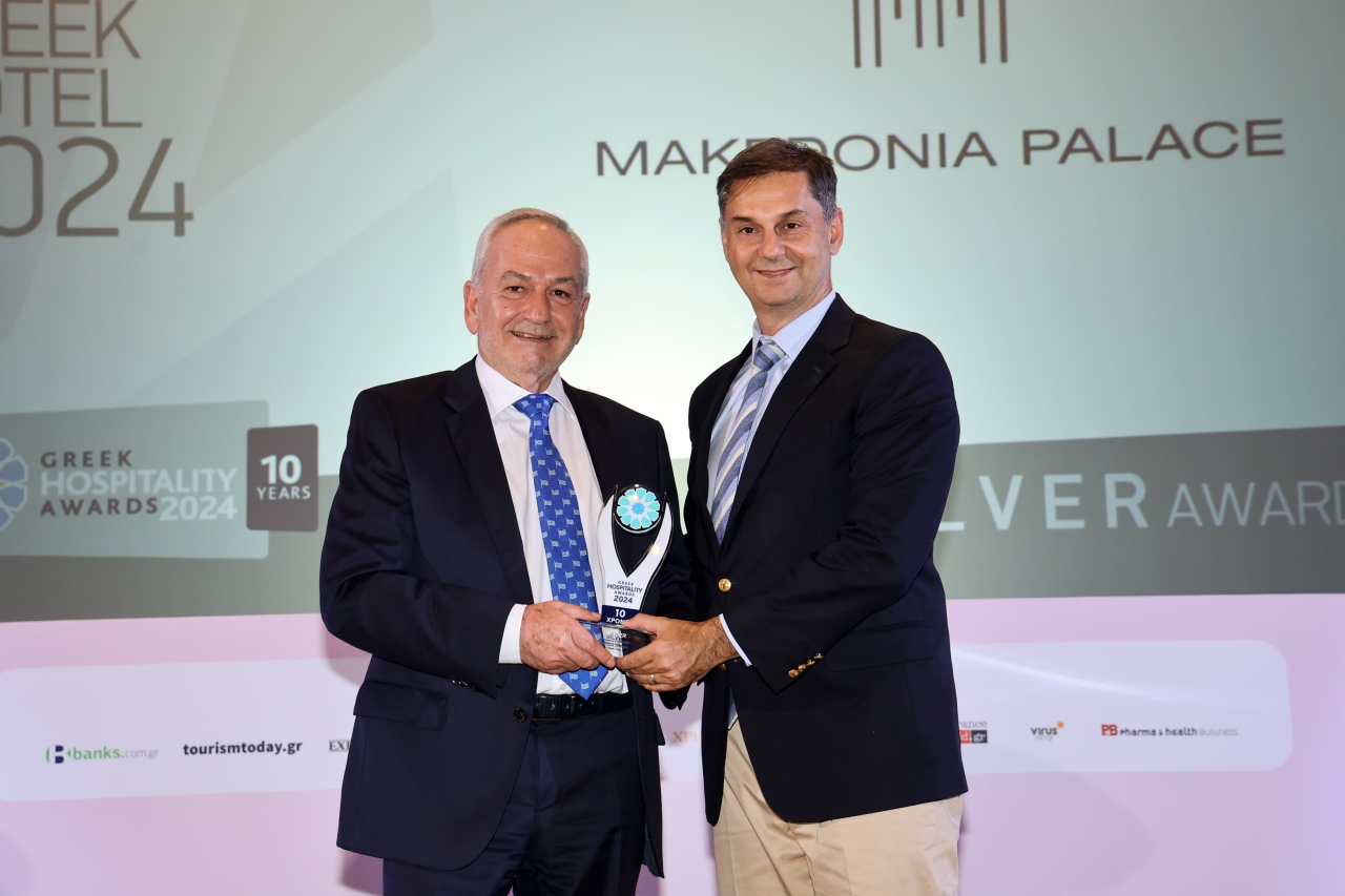 Το Makedonia Palace βραβεύτηκε ως Top Greek Hotel και Best Greek Business City Hotel στα Ethos Awards 2024