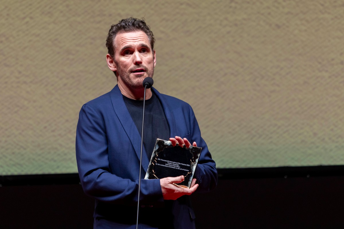 Με τον τιμητικό Χρυσό Αλέξανδρο βραβεύθηκε ο Ματ Ντίλον στο 65ο ΦΚΘ (ΦΩΤΟ)