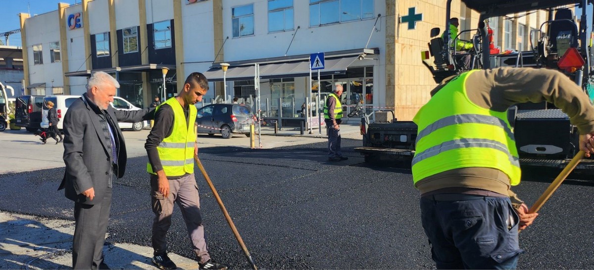 Θεσσαλονίκη: Επιθεώρηση στις εργασίες ασφαλτόστρωσης στον Ν. Σ. Σταθμό – Πως τροποποιούνται όλες οι λεωφορειακές γραμμές