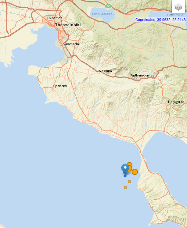 Σεισμός 5,2 ρίχτερ στη Χαλκιδική- Αισθητός σε όλη την Θεσσαλονίκη – Αρκετοί μετασεισμοί