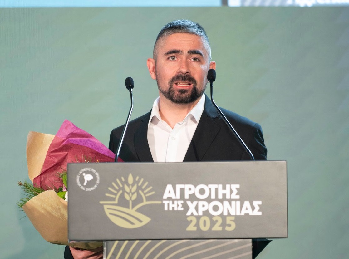 Ο 33χρονος Σάββας Κιλατζίδης από τα Κοκκινόγεια Δράμας, ο Αγρότης για το 2025