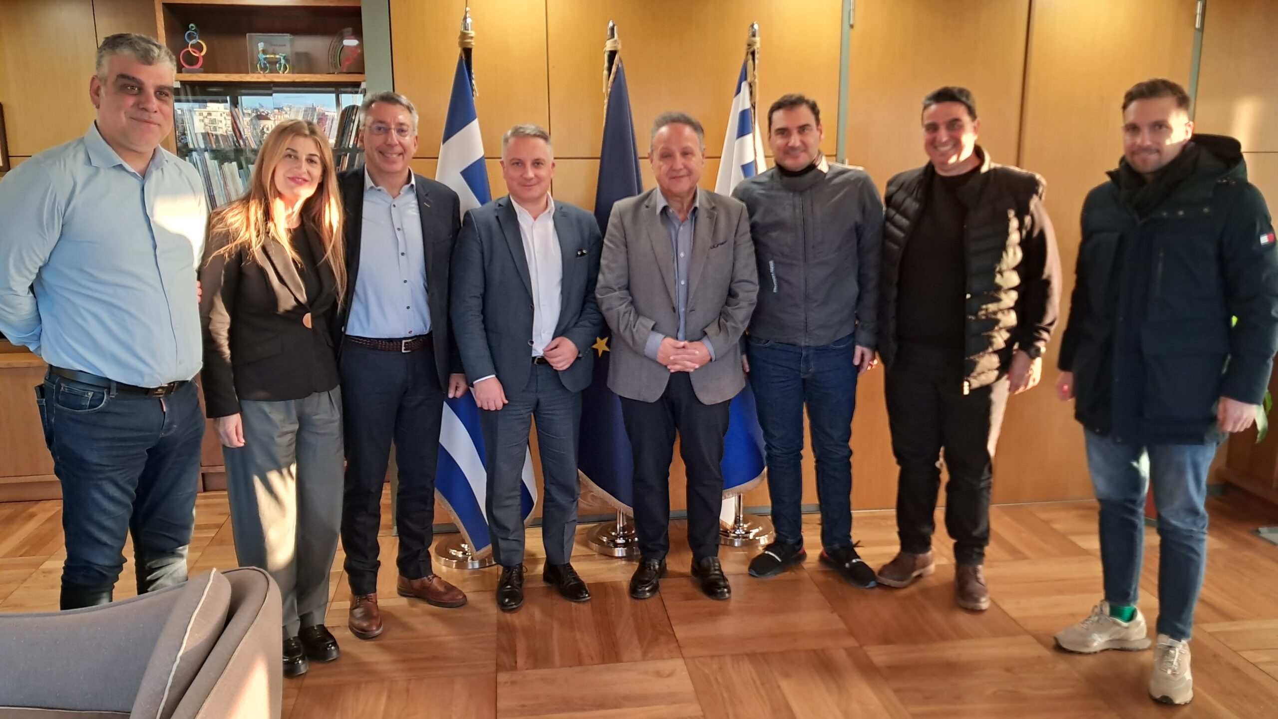 Στο Δημαρχείο Θεσσαλονίκης ο Πρόεδρος του Ε.Ε.Θ. Κυριάκος Μερελής με Μέλη της Διοίκησης