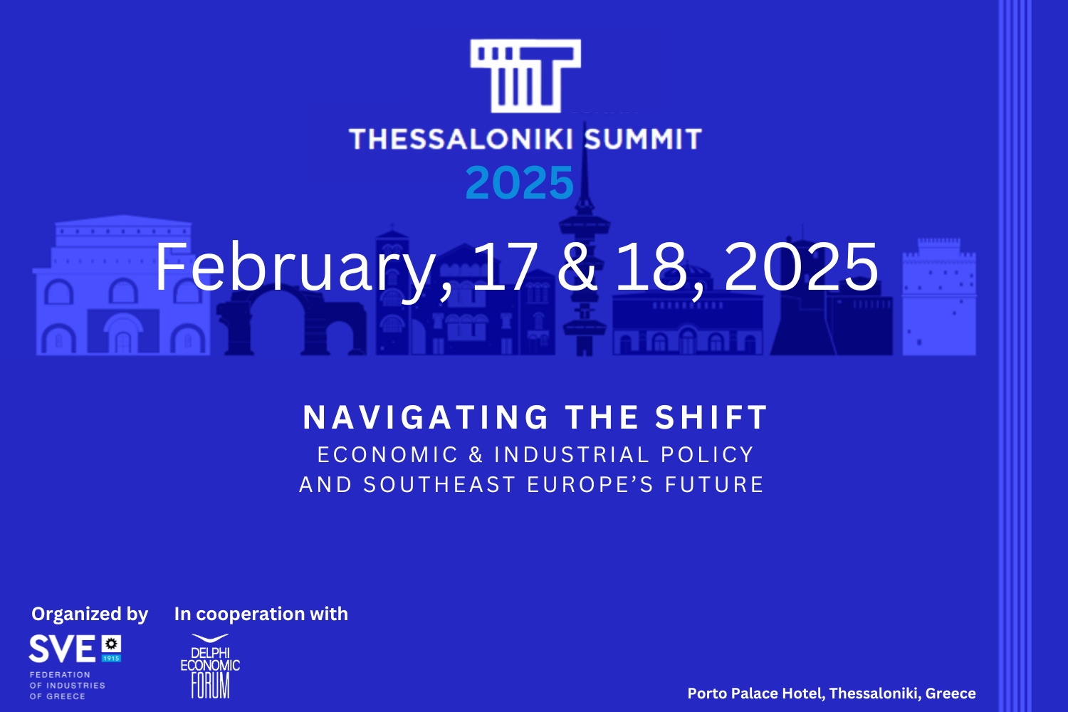 Με τη συμμετοχή τριών πολιτικών αρχηγών αρχίζει το Thessaloniki Summit 2025