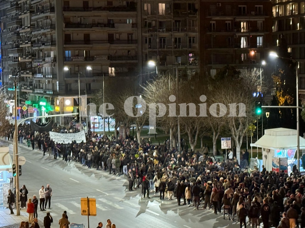 Νέο συλλαλητήριο στη Θεσσαλονίκη για την τραγωδία των Τεμπών (ΦΩΤΟ)