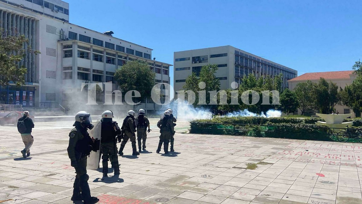 Ένταση και επεισόδια στο ΑΠΘ μετά την ανακατάληψη στο «Στέκι στο Φυσικό» (ΦΩΤΟ+VIDEO)