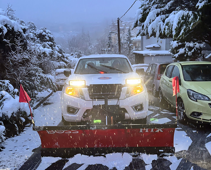 Έως και 20 εκατοστά χιόνι σε περιοχή του δήμου Νεάπολης-Συκεών (ΦΩΤΟ)