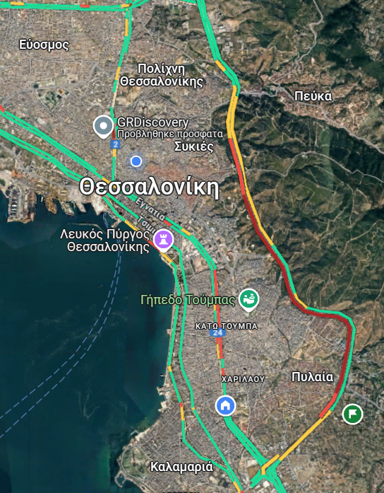 Στα «κόκκινα» ο Περιφερειακός μετά την ανατροπή φορτηγού – Τεράστιο μποτιλιάρισμα