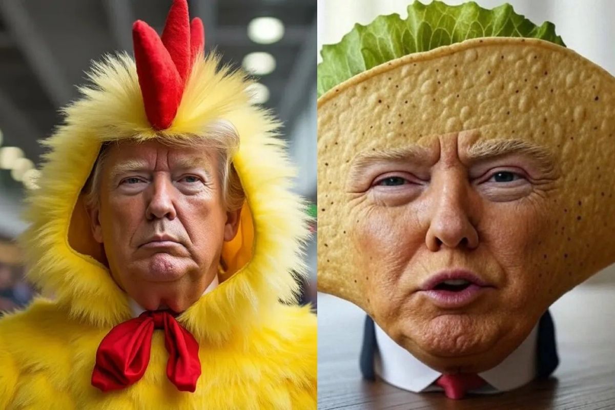 Ο Τραμπ μεταμορφώνεται σε τεράστιο taco επειδή είναι «κότα» (ΦΩΤΟ+VIDEO)