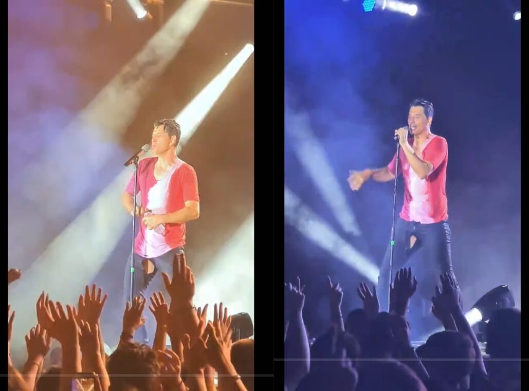 Σάκης Ρουβάς: Σκίστηκε το παντελόνι του πάνω στη σκηνή (VIDEO)